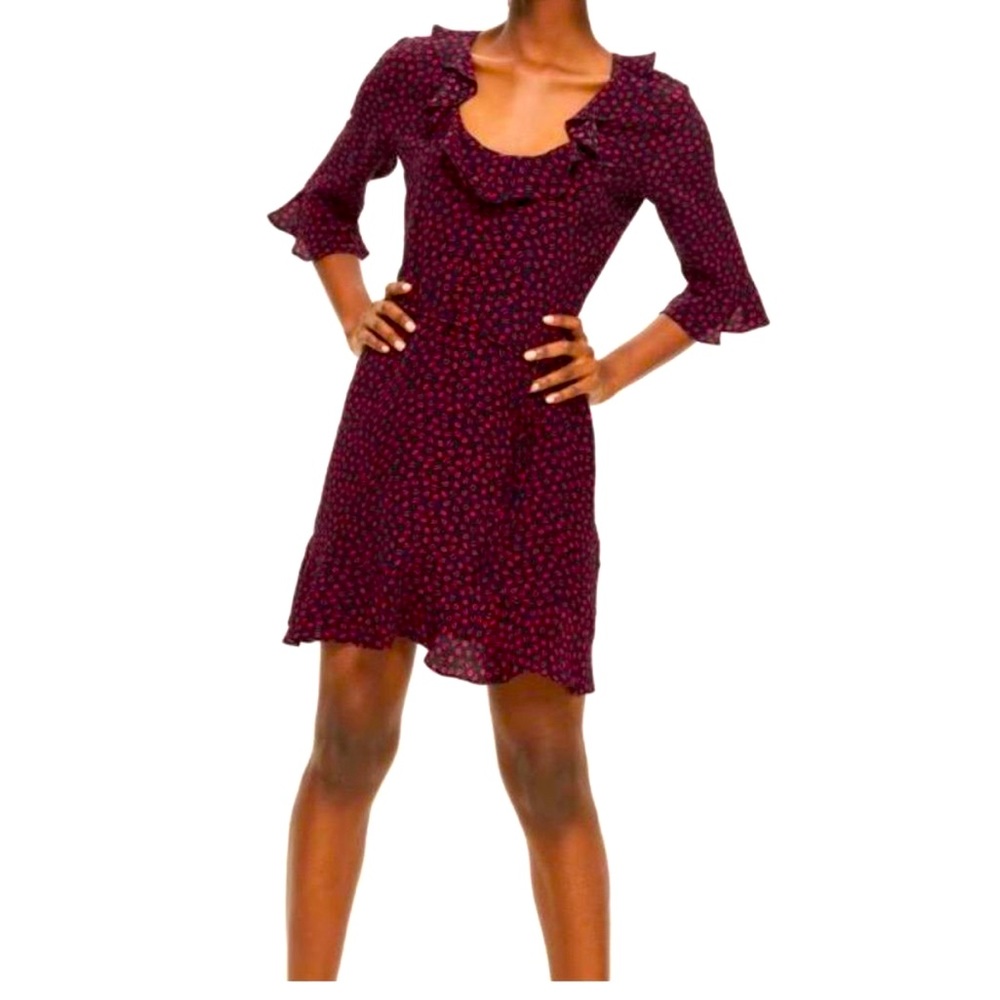 Topshop ruffle skater dress